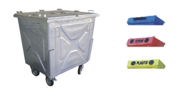 Τετράτροχοι Κάδοι με επίπεδο καπάκι & θυρίδα ανακύκλωσης81